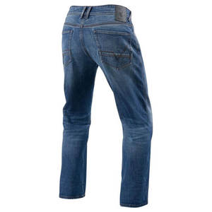 Jeans de Mezclilla para Hombre, Corte Recto, Lavado a la Piedra, Cintura Media, Corte Regular, Algodón, Estilo Casual, para Otoño, con Logotipo Personalizado - Product Image 2