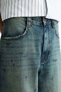 Nouveau Jean Homme Ample et Droit Lavé, Style Décontracté, Personnalisable - Product Image 3