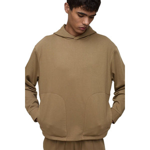 Sudadera con Capucha Formal para Hombre |   Sudadera de Color Sólido, 100% Algodón, Felpa Transpirable, Ecológica, Corte Holgado, para Uso Diario en Otoño - Product Image 1