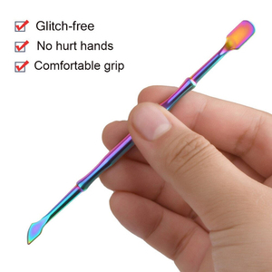 Pousse-cuticules double face réutilisable en acier inoxydable personnalisable, outil de manucure durable, fabricant de soins des ongles Kaamir - Product Image 5