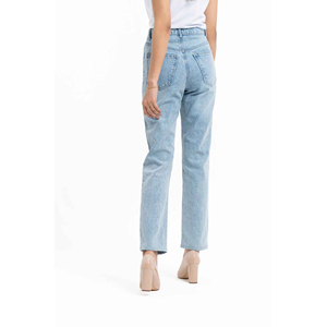 Pantalones vaqueros de mujer de último estilo para mujer 100% algodón precio al por mayor pantalones vaqueros rectos de estilo lápiz pantalones vaqueros de mujer - Product Image 2
