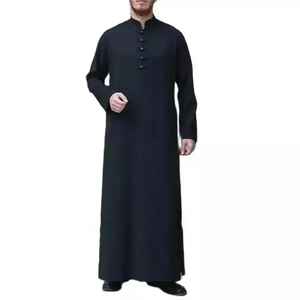 Túnicas Modernas Listas para Usar para Hombre, Venta al por Mayor, Estilo Pakistaní y Saudí, Jubba Thobe, Vestido Largo de Oración para Hombres Musulmanes Adultos - Product Image 6