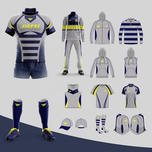 Nouveaux ensembles de vêtements de rugby pour hommes, tenue de football, séchage rapide, 100 % polyester, meilleur design, impression personnalisée - Product Image 5