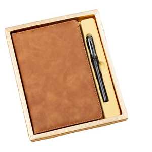 Elegante y duradera cubierta de cuero espiral papel diario cuaderno de escritura de lujo para oficina escuela viaje uso Personal - Product Image 5