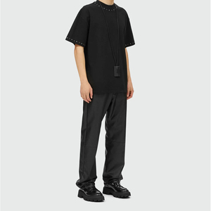 Özel üreticileri giyim gelişmiş sopa bir elmas o-boyun T-Shirt gevşek fit ağır baskılı % 100% pamuk erkek t-shirtü - Product Image 5