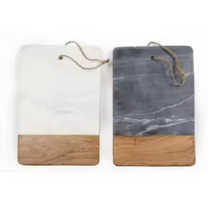 Bandeja de servicio elegante de madera maciza pulida con asa respetuosa con el medio ambiente y logotipo personalizado al por mayor para decoraciones de bodas y vacaciones - Product Image 2