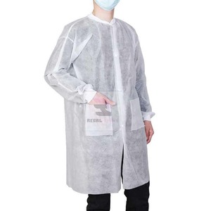 Bata de laboratorio médica no tejida al por mayor uniformes médicos bata unisex - Product Image 3