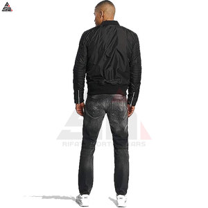 Chaqueta de bombardero de invierno transpirable impermeable personalizada de lona deportiva de nuevo diseño de suministro de fabricante de Pakistán para hombres - Product Image 2