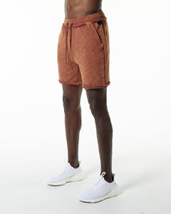 Personnalisé Vintage Lavage Sweat Short Pantalon Hommes Blanc Streetwear Jogging Lavé À L'acide Shorts De Sport - Product Image 2