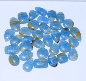 Haute qualité naturel bleu Quartz pierre précieuse en vrac Multi forme taille Cabochon forme personnalisée/taille faisant des bijoux - Product Image 5