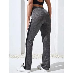 Pantalon de survêtement pour femme Poches droites lâches Couleur unie Avec étiquette personnalisée Logo Pantalon de survêtement pour femme - Product Image 4