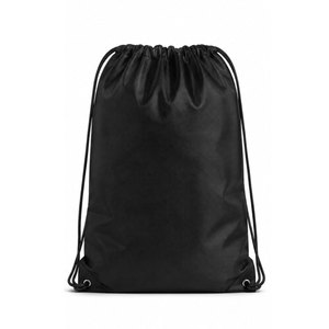 Bolsa de Gimnasio Unisex Negra de Poliéster con Cordón, Color Sólido, Duradera, Ecológica, Anti-Robo, Gran Capacidad, Plegable, para Fitness - Product Image 3