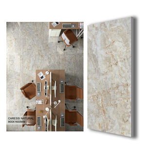 800X1600มม. พื้นพอร์ซเลนเคลือบเงามันวาวพื้นผนังหินหินอ่อน - Product Image 2