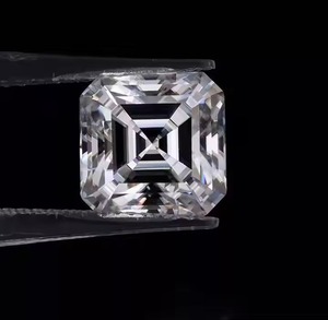 Diamante suelto de corte Ascher incoloro para hacer joyas E/VVS2 pureza Ascher corte diamante Real 3,5 MM a 5 MM diamante cuadrado - Product Image 2