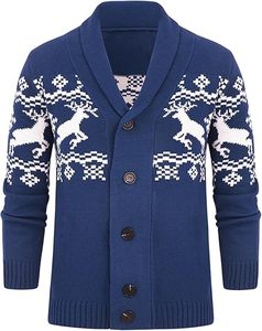 Suéteres de Invierno para Hombre, Suéteres Casuales de Navidad, Suéteres de Punto de Color, Suéter de Punto de la Mejor Calidad - Product Image 1