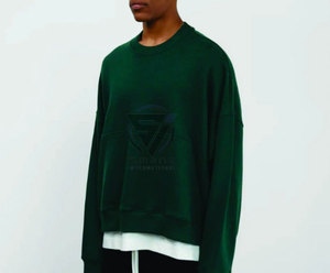 เสื้อฮู้ดดี้คอโอ ผ้าเทอร์รี่ สตรีทแวร์ พิมพ์โลโก้ได้ตามสั่ง มีเชือกผูก ปรับได้ ไซส์ใหญ่พิเศษ ผ้าฝ้าย 100% เสื้อสวมหัวลำลอง ยูนิเซ็กส์ สำหรับฤดูใบไม้ผลิ - Product Image 6