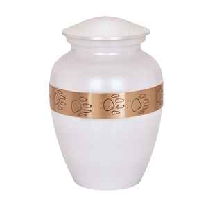 โกศบรรจุอัฐิโลหะดีไซน์หรูหราสำหรับบรรจุเถ้ากระดูกมนุษย์ โกศทองเหลืองและอะลูมิเนียมทนทานสำหรับร้านจัดงานศพและผู้จำหน่ายสินค้าที่ระลึก ขายดี - Product Image 1