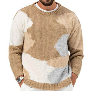 Pull en laine tendance pour homme, doux, confortable, décontracté, pull en cachemire mélangé pour homme, luxueux, doux, chaud - Product Image 1