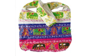 BohoMain, bolso de mano para mujer, Vintage, bohemio, étnico, trabajo artesanal, bordado a mano, diseño de elefante, cremallera, monedero de algodón a la moda, Johla - Product Image 4