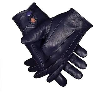 Fashionable Winter Warm Genuine Sheepskin Leather <b>Gloves</b> for Men Comfortable Dressing <b>Gloves</b> <b>Touchscreen</b> Plain Daily/Casual - Product Image 4