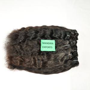 Extensiones de cabello humano camboyano templo vendedores ondulados paquetes de 8-32 pulgadas virgen natural cruda alineada con cutícula 100% - Product Image 1