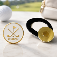 Marqueur de balle de golf magnétique personnalisé avec logo sur bracelet, idéal pour les clubs de golf, les tournois et les programmes cadeaux