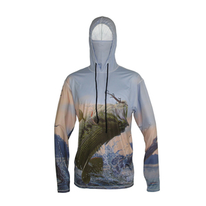 À la mode 2025 hommes à manches longues maillot de pêche respirant été sweats à capuche séchage rapide séchage rapide respirant caractéristiques DTF Sublimation - Product Image 5