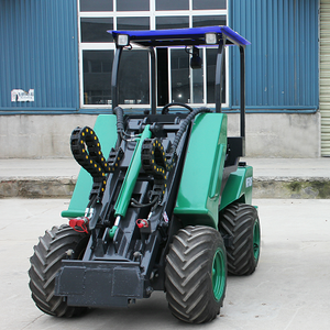 Mini Cargadora de Ruedas 4x4, Cargadora Frontal con Capacidad de Carga de 1 Tonelada, Componentes Kawasaki, Alto Momento de Carga para Manejo de Materiales Agrícolas - Product Image 6