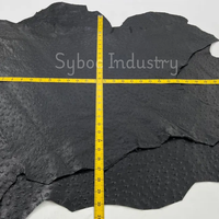 Feuilles de cuir véritable à texture d'autruche à grain supérieur pour la fabrication de peaux en cuir véritable pour chaussures ceintures canapés jupes