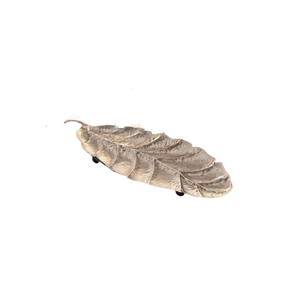 Plat à feuilles en laiton doré fait à la main, taille personnalisée, forme de feuille, plat de service pour fruits secs à prix raisonnable - Product Image 4