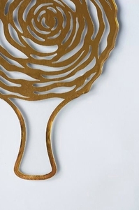 Tendance métal or Rose forme Design plateau Restaurant hôtel mariage décoratif Pizza gâteau plateau à faible coût - Product Image 6