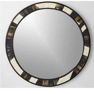 Unique Round Designer Bone Inlay <b>Mirror</b> Perfect For Modern Vintage Boho Chic Home Decor And Wall Display Uses From India - Product Image 3