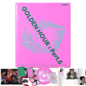 ATEEZ GOLDEN HOUR Part.5 Álbum [Versión A] Photobook con CD, 2 Photocards, Postal, Mini Póster y Sticker (Bad) - Música K-Pop Coreana - Product Image 3