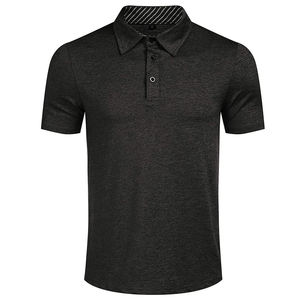 Camisas de golf personalizadas, camisetas de algodón de tela de Piqué, polos bordados de secado rápido, polos sólidos para hombres - Product Image 1