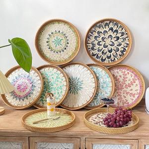 ถาดรองอาหารทำด้วยมือทำจากหวายสำหรับบ้านและร้านอาหาร-ขายส่ง - Product Image 6