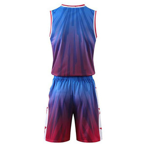 Ensemble d'uniformes de basket-ball d'université personnalisés à prix compétitif matériel de sport sergé respirant imprimé de grande taille - Product Image 5