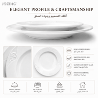 Assiette en céramique blanche gaufrée motif rose, prix d'usine, plat de service floral en porcelaine pour dîner et salade, idéal pour hôtels et restaurants