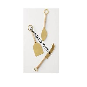 Juego de Cubiertos de Metal de Última Llegada con Diseño Martillado, Mango de Color Dorado, Acero Inoxidable, Juego de Cubiertos Pulidos Brillantes - Product Image 6