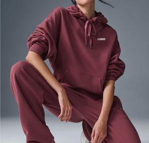 Sudadera con Capucha DUOLLB 2025 para Mujer, Invierno, Color Sólido, Manga Larga, con Bolsillo Delantero, Estilo Hip-Hop Urbano, Talla Grande - Product Image 4