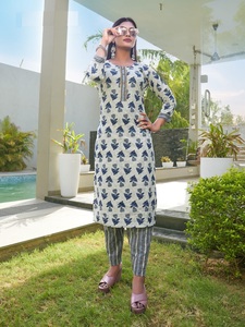 Latest Summer Special Fancy Cotton Print With Fancy Type <b>Kurtis</b> Pant with Cotton Print Wholesale in India - Product Image 2