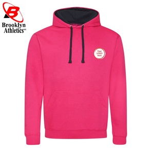 Venta al por mayor negro Oversize Pullover Hoodie manga larga impreso sudadera 50% Algodón 50% poliéster Invierno Polar sólido liso teñido - Product Image 4