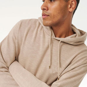 Sweats à capuche oversize en coton mélangé pour hommes de grande taille avec imprimé bouffant OEM bases personnalisées pour l'hiver - Product Image 6