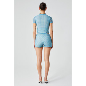 ETHIQUET MOJOTO Short taille haute rayé en tulle pour femme - Product Image 5