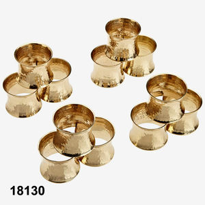 Anillo para Servilletas de Metal Fundido en Latón Dorado Antiguo de Lujo, Ecológico, para Hoteles - Product Image 4