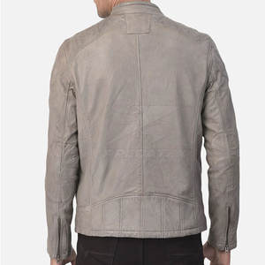 Diseñe sus propias chaquetas de cuero a la moda Chaqueta de cuero de alta calidad para hombre al mejor precio Chaqueta de cuero de manga larga - Product Image 4