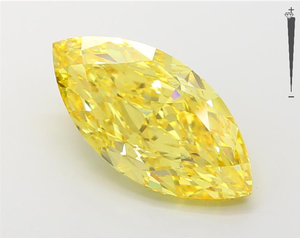 เพชรเม็ดเดี่ยวทรงมาร์คีส์ น้ำหนัก 5.65 กะรัต คุณภาพสูง สี O-Z  ผลิตในห้องปฏิบัติการด้วยวิธี HPHT CVD ได้รับการรับรองจาก IGI เหมาะสำหรับทำเครื่องประดับ ขายส่ง - Product Image 1