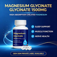 Complément de glycinate de magnésium 1500 mg en capsules – Favorise la récupération musculaire, l'équilibre énergétique, la qualité du sommeil – Nutrition – Usine OEM