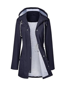 Veste coupe-vent personnalisable pour femmes Qualité supérieure Doux Matelassé Long Casual Wear Usine Directe En Gros Nylon - Product Image 4