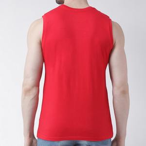 Camiseta de algodón sin mangas para hombre, prenda de vestir, de alta calidad, con logo impreso, personalizada, OEM - Product Image 6