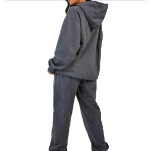 Survêtement nouveau conçu fabrication professionnelle style pro prix raisonnable qualité supérieure femmes survêtements lavés à l'acide - Product Image 6